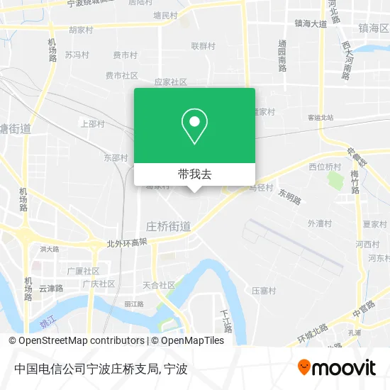 中国电信公司宁波庄桥支局地图