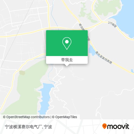 宁波横溪赛尔电气厂地图