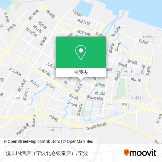 漫非IN酒店（宁波北仑银泰店）地图