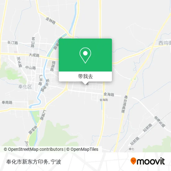 奉化市新东方印务地图