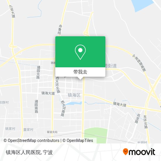 镇海区人民医院地图