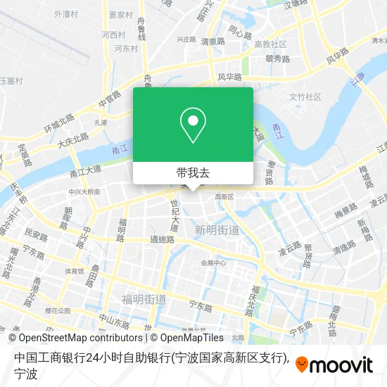 中国工商银行24小时自助银行(宁波国家高新区支行)地图