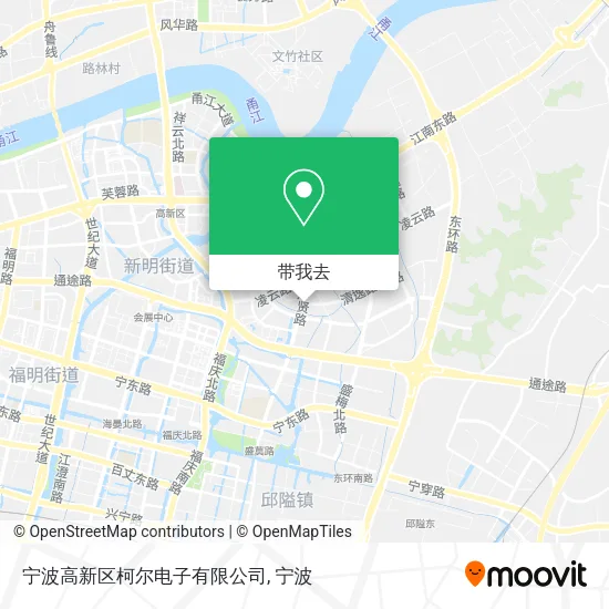 宁波高新区柯尔电子有限公司地图