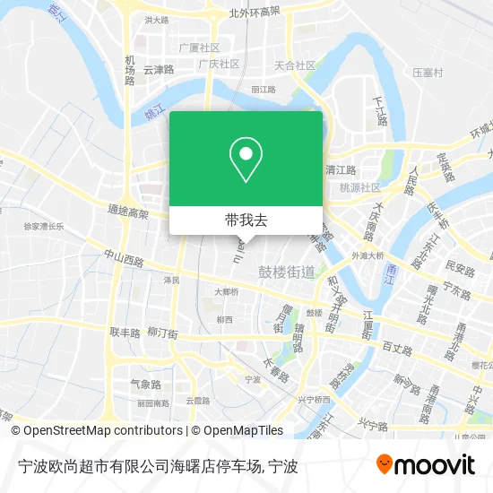 宁波欧尚超市有限公司海曙店停车场地图