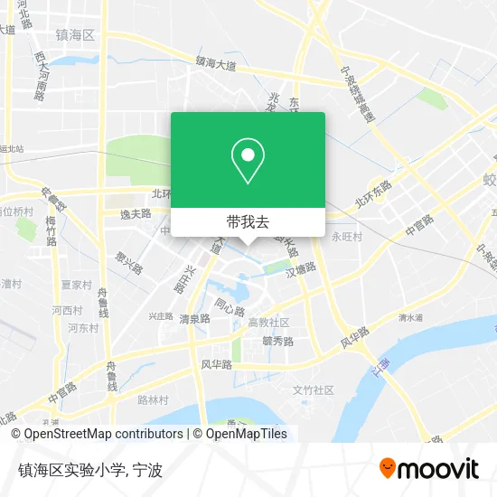 镇海区实验小学地图