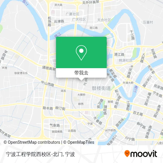 宁波工程学院西校区-北门地图