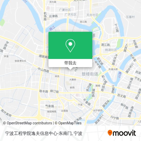 宁波工程学院逸夫信息中心-东南门地图