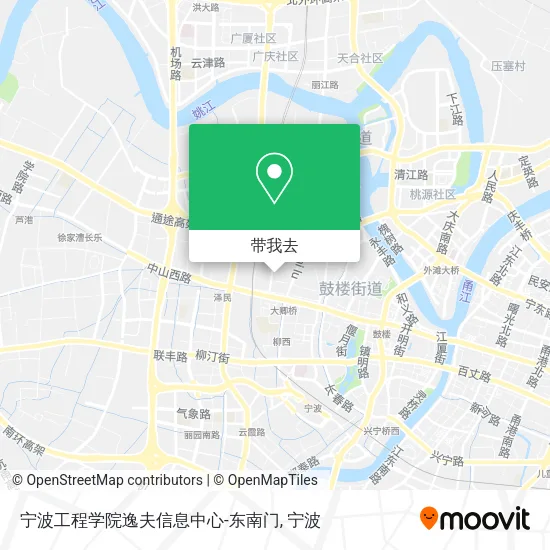 宁波工程学院逸夫信息中心-东南门地图