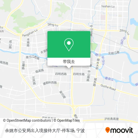 余姚市公安局出入境接待大厅-停车场地图
