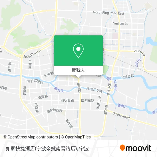 如家快捷酒店(宁波余姚南雷路店)地图