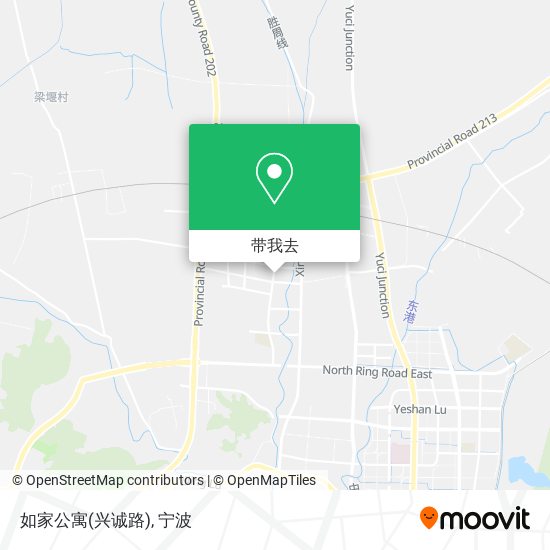 如家公寓(兴诚路)地图