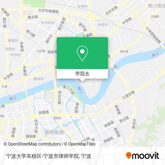 宁波大学东校区-宁波市律师学院地图