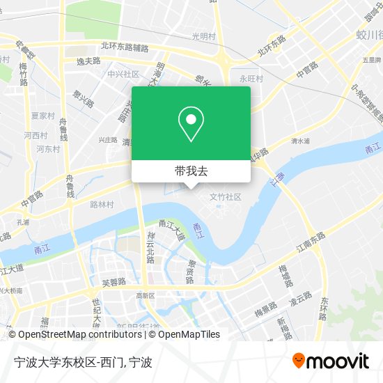 宁波大学东校区-西门地图
