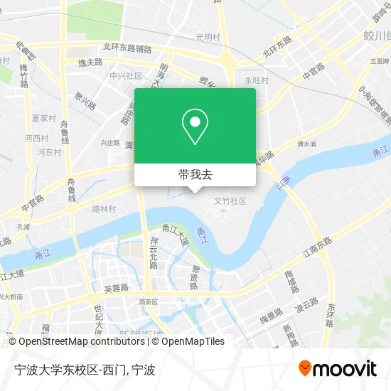 宁波大学东校区-西门地图