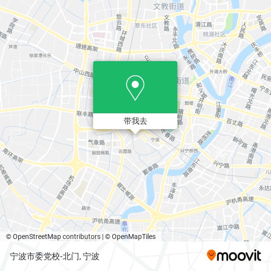 宁波市委党校-北门地图