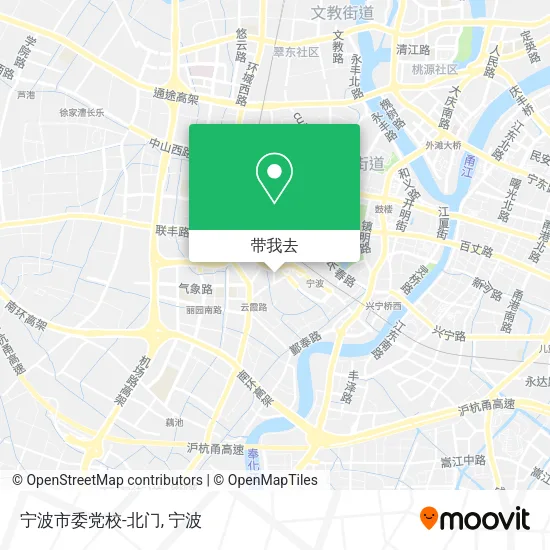 宁波市委党校-北门地图
