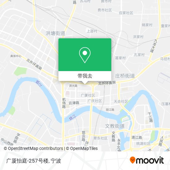 广厦怡庭-257号楼地图