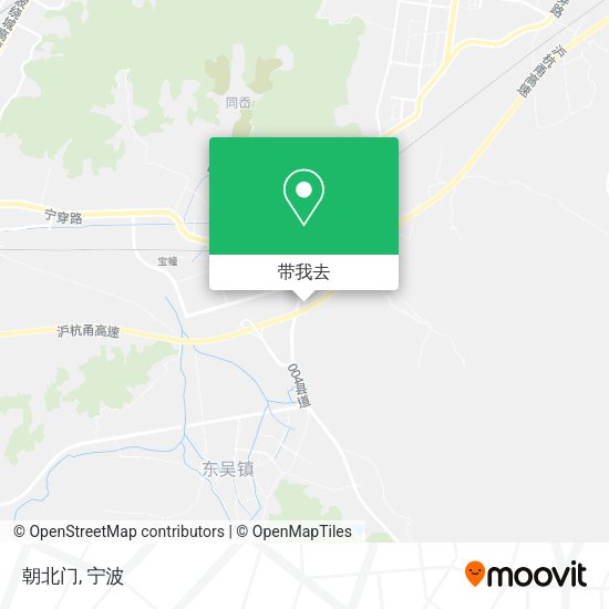 朝北门地图