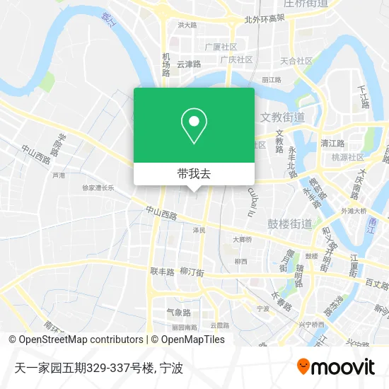 天一家园五期329-337号楼地图