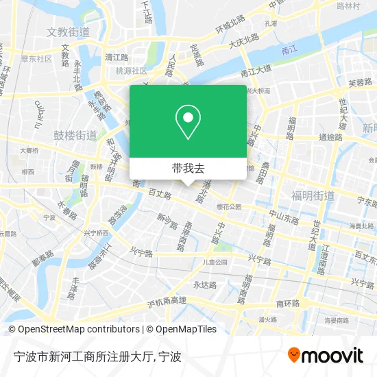 宁波市新河工商所注册大厅地图