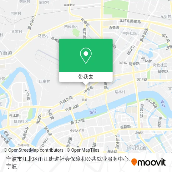 宁波市江北区甬江街道社会保障和公共就业服务中心地图