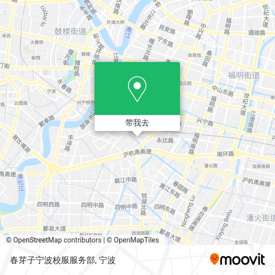春芽子宁波校服服务部地图