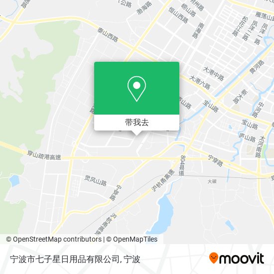 宁波市七子星日用品有限公司地图