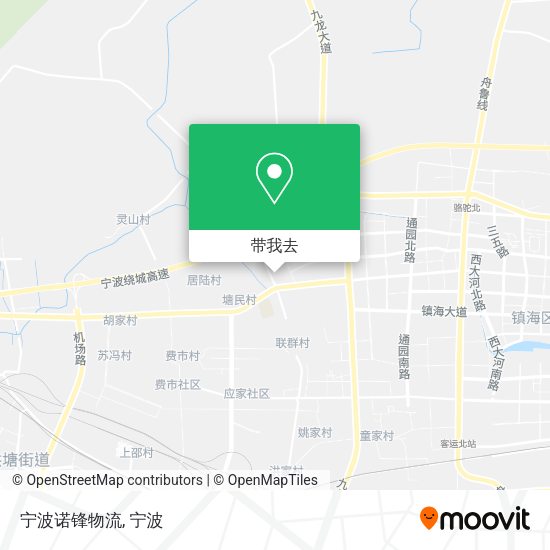 宁波诺锋物流地图