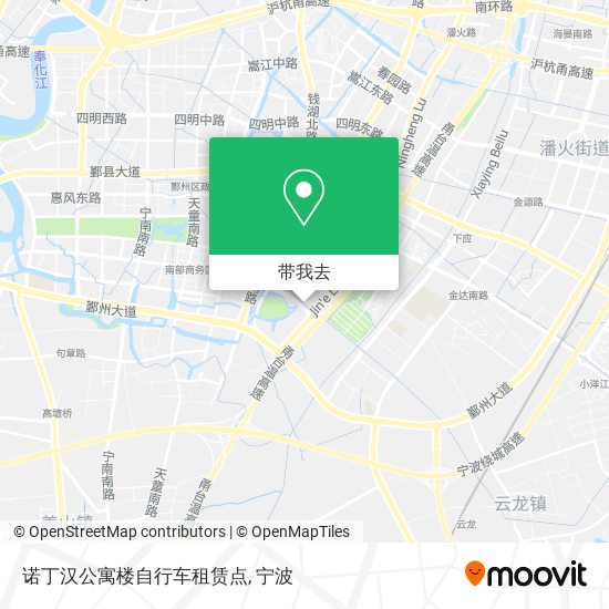 诺丁汉公寓楼自行车租赁点地图