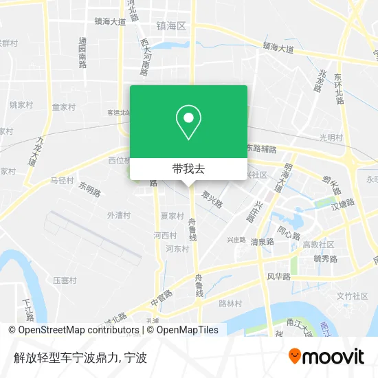 解放轻型车宁波鼎力地图
