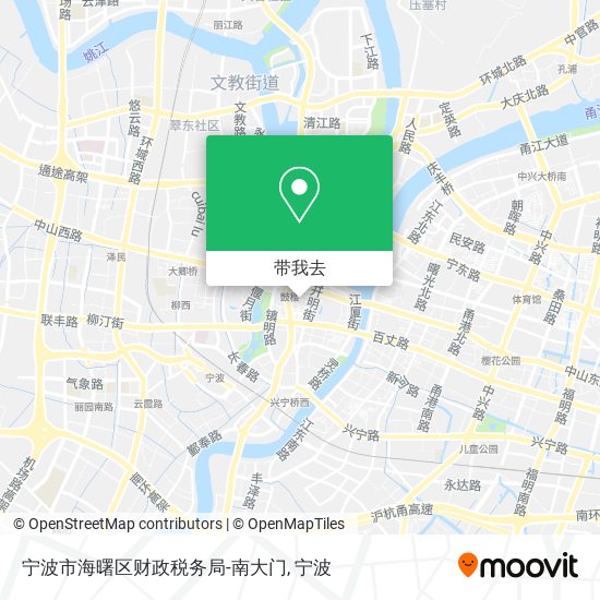 宁波市海曙区财政税务局-南大门地图