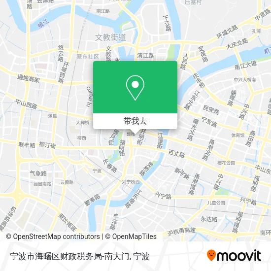 宁波市海曙区财政税务局-南大门地图