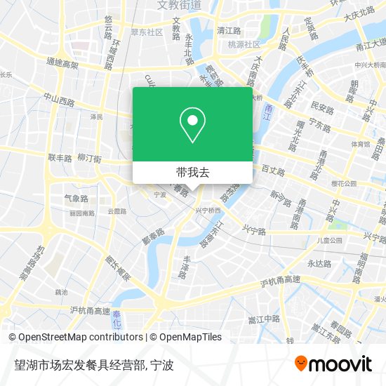 望湖市场宏发餐具经营部地图