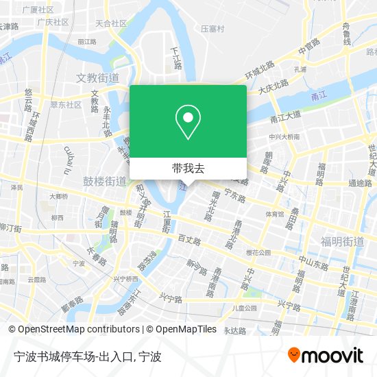 宁波书城停车场-出入口地图