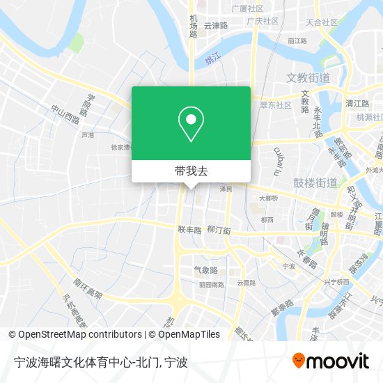 宁波海曙文化体育中心-北门地图