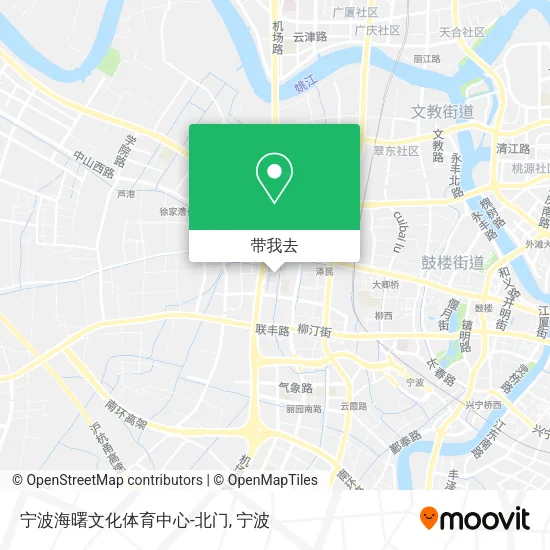 宁波海曙文化体育中心-北门地图