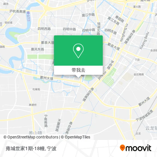 雍城世家1期-18幢地图