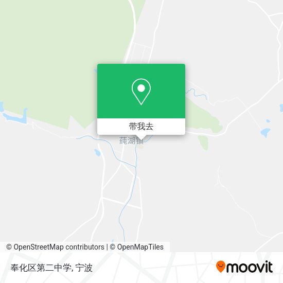 奉化区第二中学地图