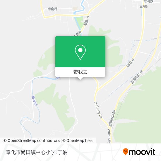 奉化市尚田镇中心小学地图
