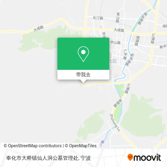奉化市大桥镇仙人洞公墓管理处地图
