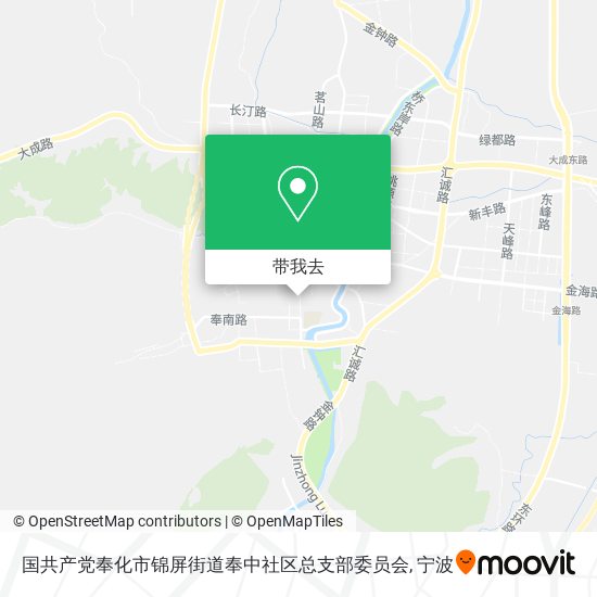 国共产党奉化市锦屏街道奉中社区总支部委员会地图