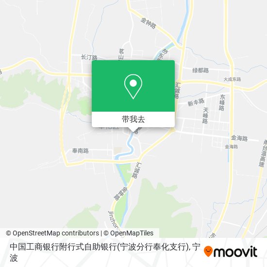 中国工商银行附行式自助银行(宁波分行奉化支行)地图