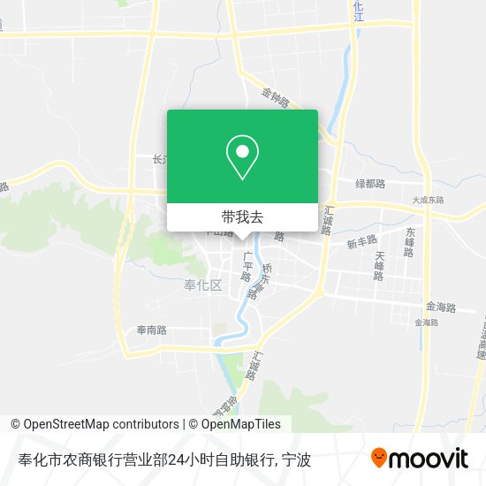 奉化市农商银行营业部24小时自助银行地图