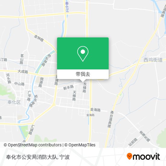 奉化市公安局消防大队地图