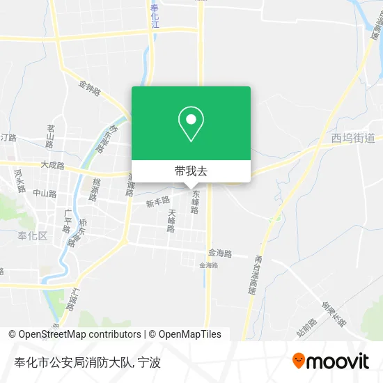奉化市公安局消防大队地图
