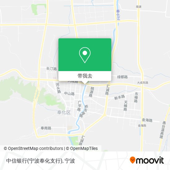 中信银行(宁波奉化支行)地图