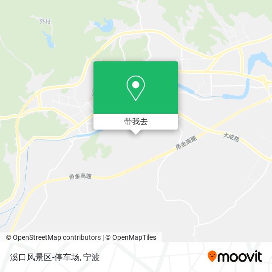 溪口风景区-停车场地图