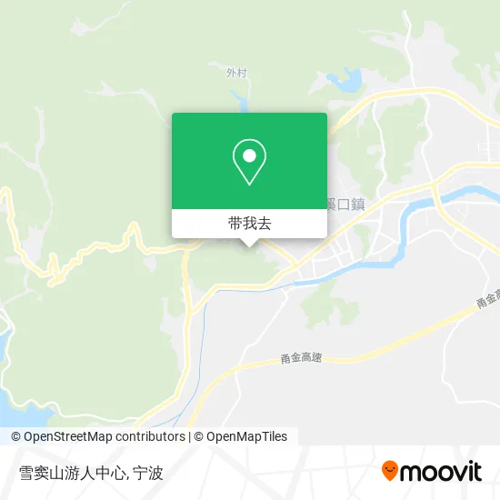 雪窦山游人中心地图