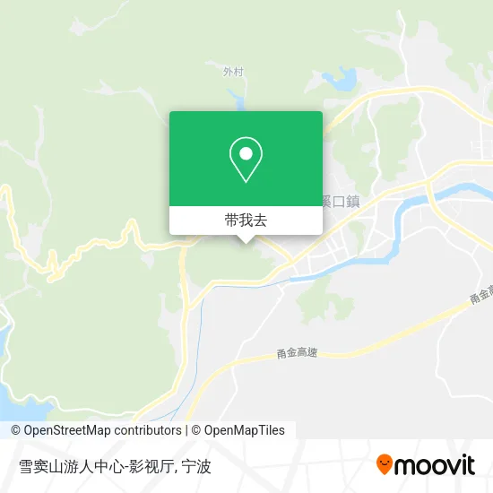 雪窦山游人中心-影视厅地图