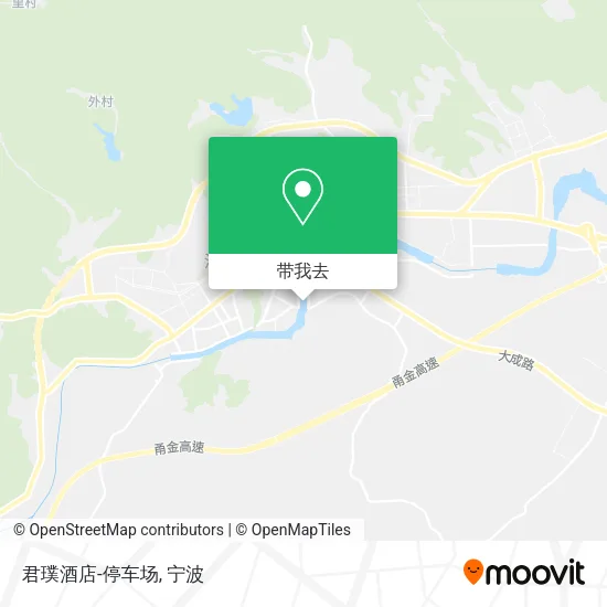 君璞酒店-停车场地图